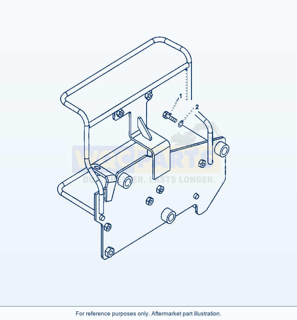 Komatsu WA380-6 Rear Harness Bracket Mounting Serial A53001-UP parts diagram