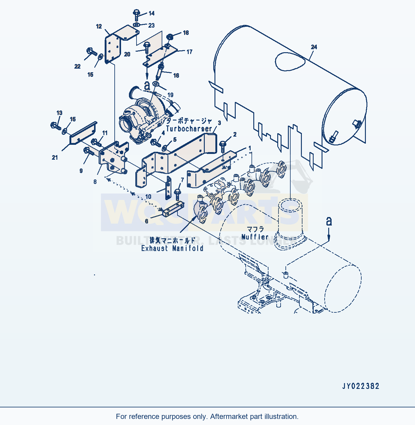 Komatsu WA380-6 Heat Shield (#26612298-) Serial 65949-UP parts diagram