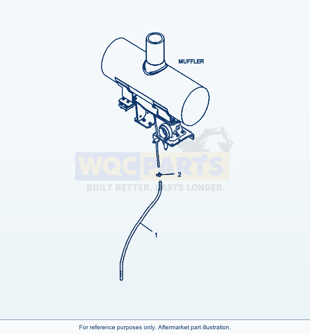 Komatsu WA380-6 Exhaust Muffler Piping Serial A53001-UP parts diagram