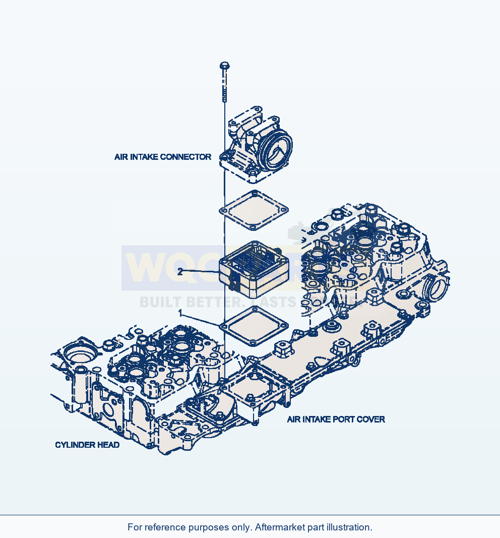 Komatsu WA380-6 Air Intake Heater Serial A54001-UP parts diagram