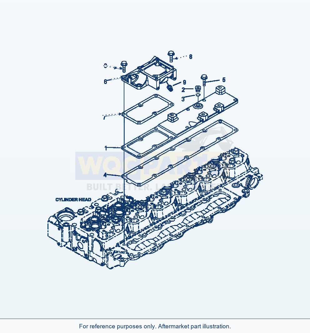 Komatsu WA380-6 Air Intake Manifold Serial A53001-UP parts diagram