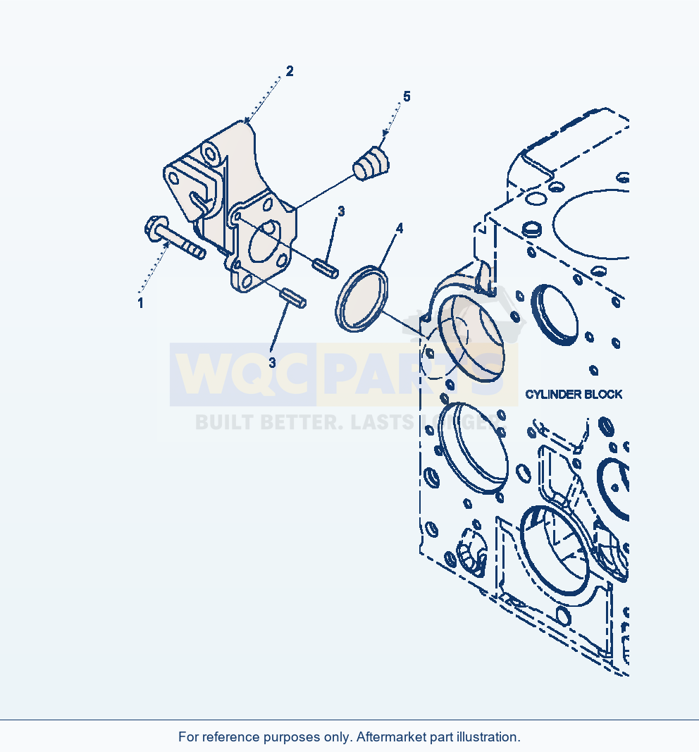 Komatsu WA380-6 Coolant Inlet Connection Serial A53001-UP parts diagram