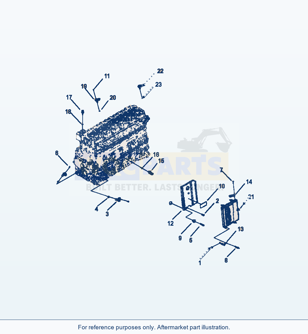 Komatsu WA380-6 Engine Control Module And Sensors parts diagram