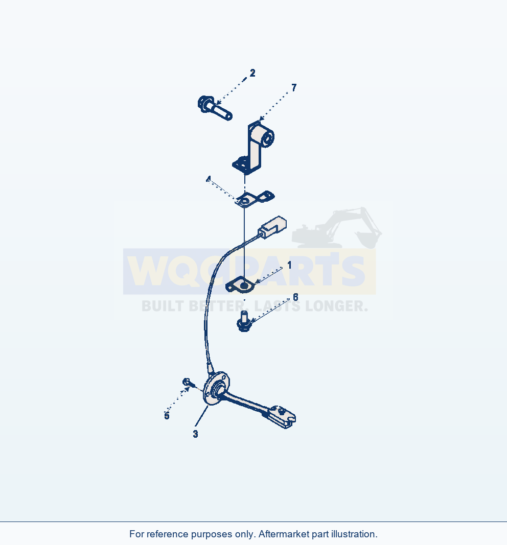 Komatsu WA380-6 Engine Oil Level Sensor Serial A53001-UP parts diagram