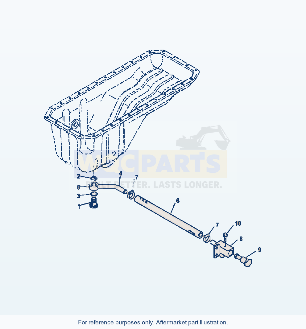 Komatsu WA380-6 Engine Oil Pan Drain Serial A53001-UP parts diagram
