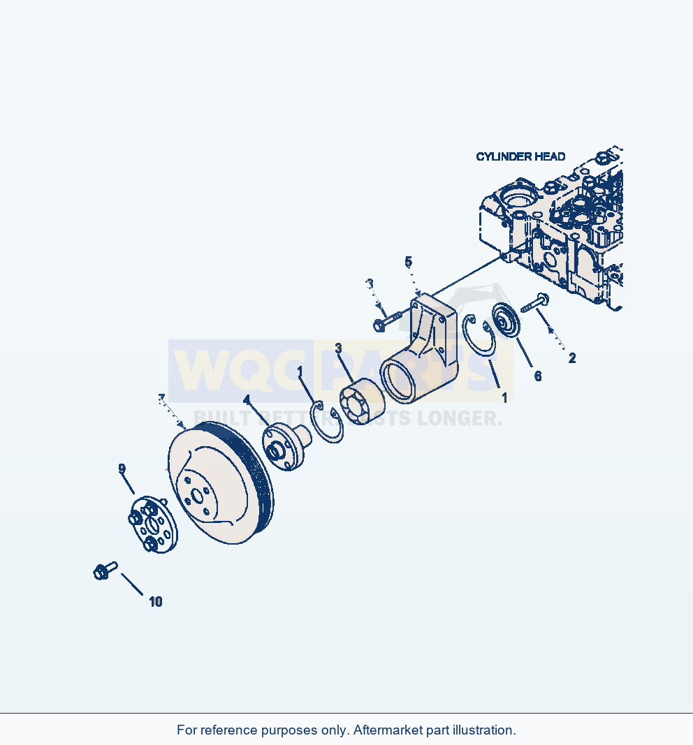 Komatsu WA380-6 Fan Drive Serial A54001-UP parts diagram