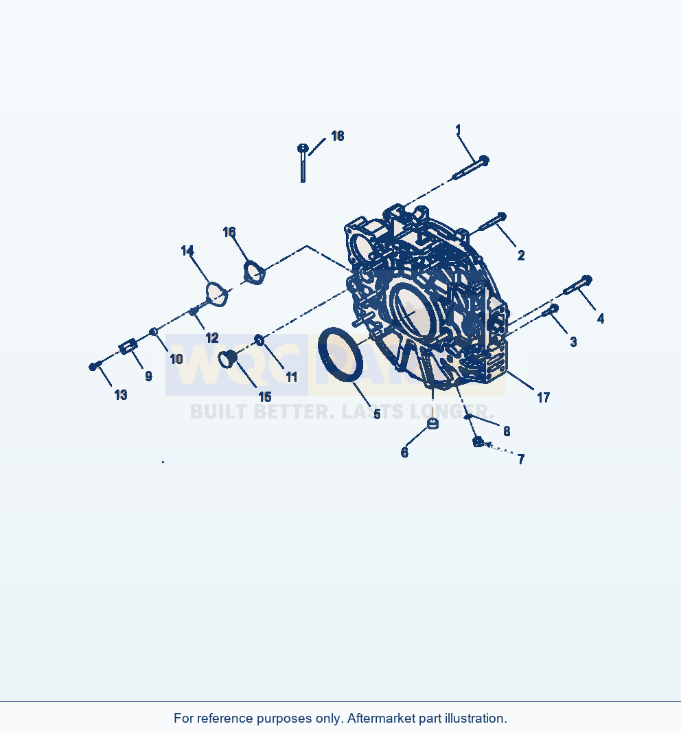 Komatsu WA380-6 Flywheel Housing Serial A54001-UP parts diagram