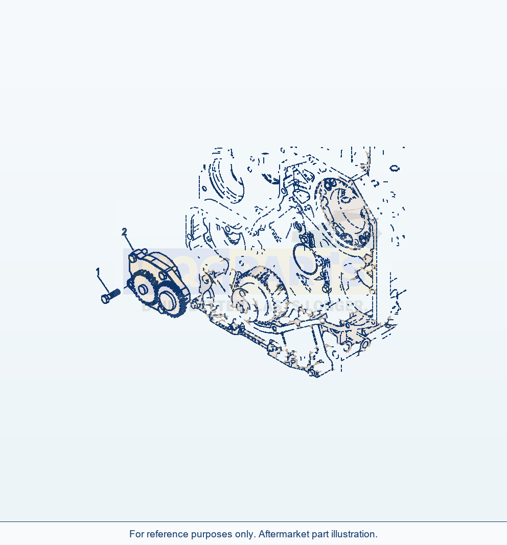 Komatsu WA380-6 Lubricating Oil Pump Serial A53001-UP parts diagram