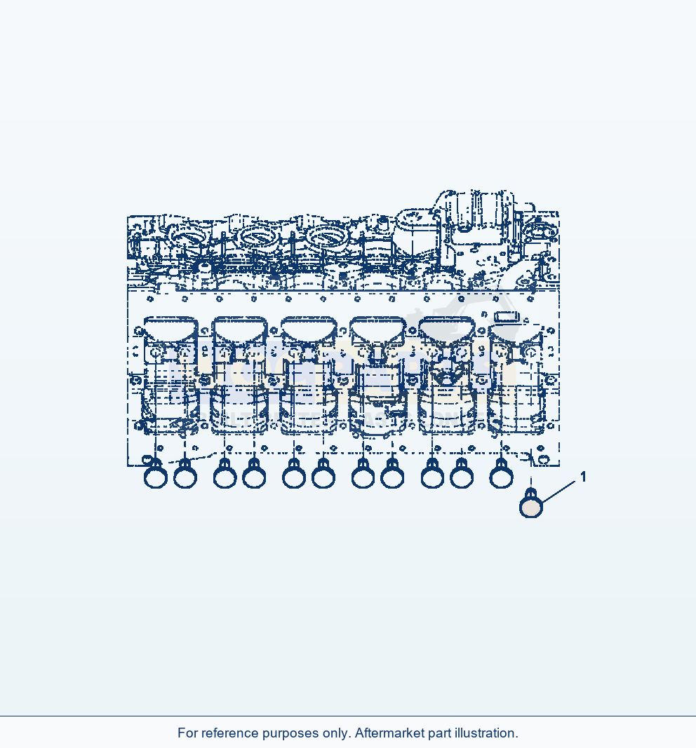 Komatsu WA380-6 Valve Tappet parts diagram