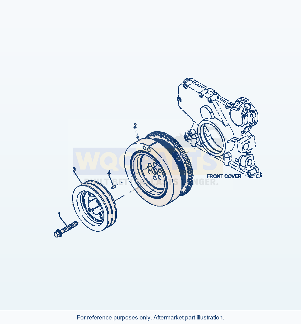Komatsu WA380-6 Vibration Damper Serial A53001-UP parts diagram
