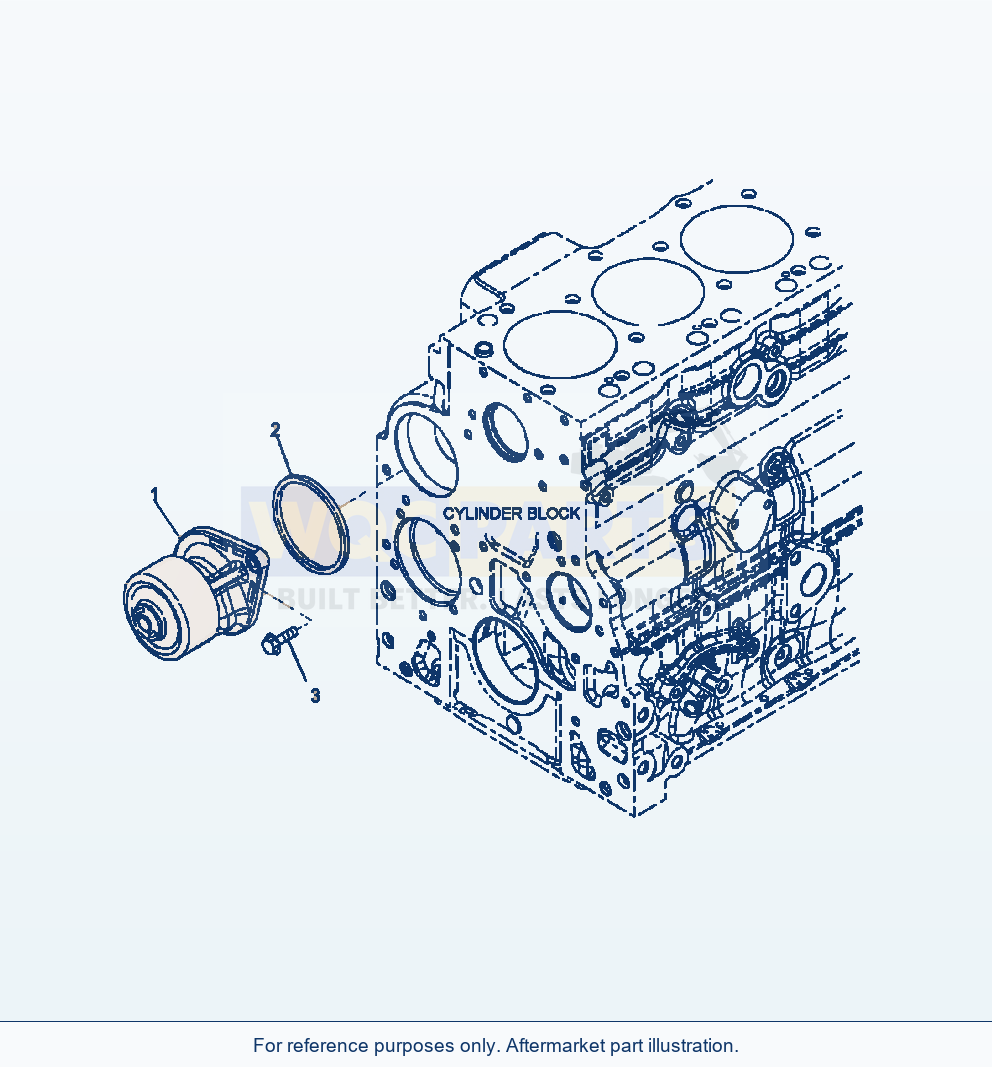 Komatsu WA380-6 Water Pump Serial A53001-UP parts diagram