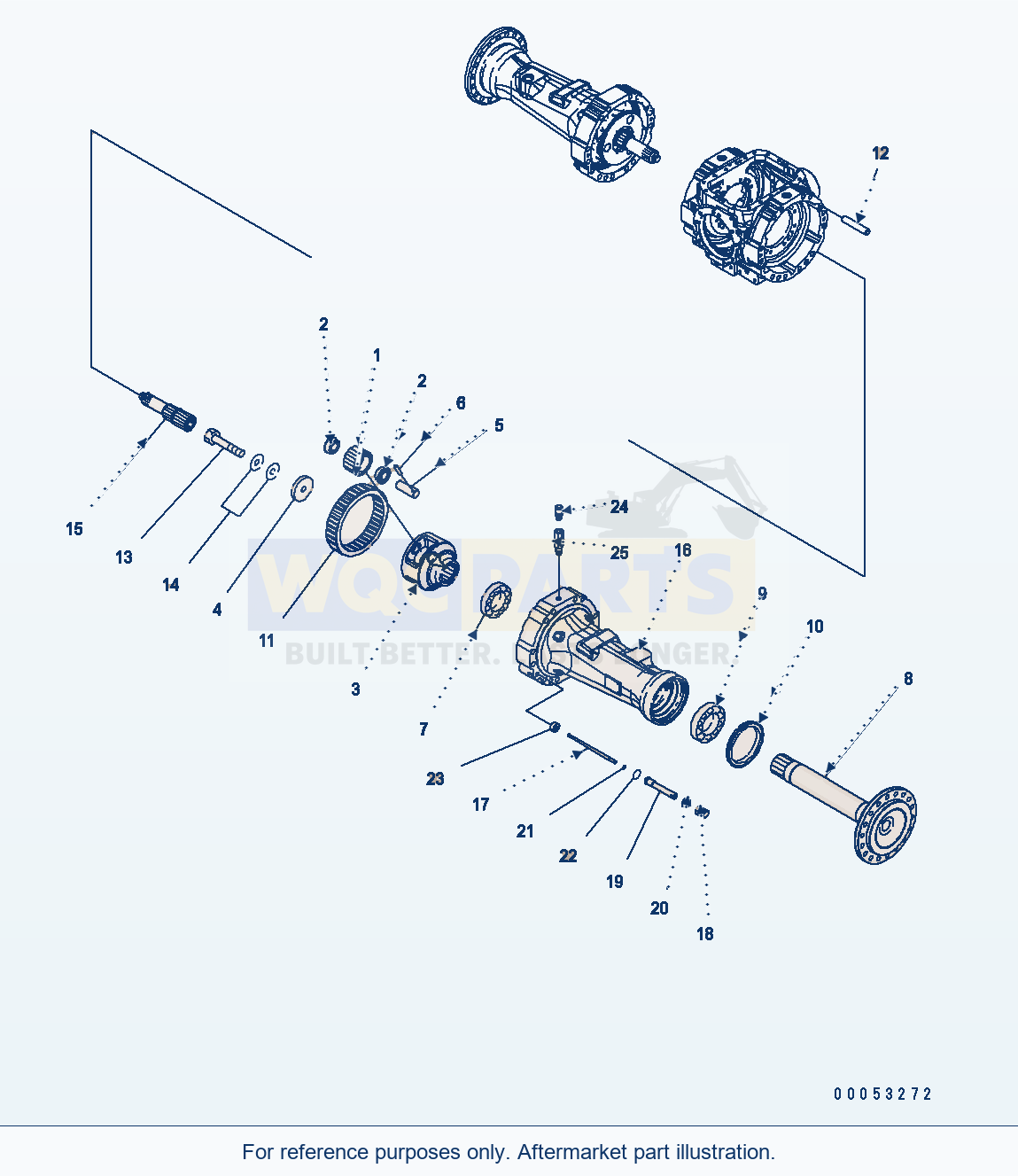 Komatsu WA380-6 Rear Axle (Final Drive) (Lhs) parts diagram