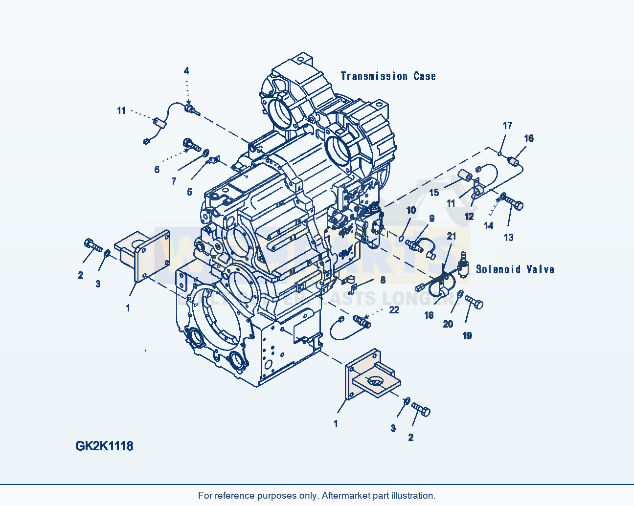 Komatsu WA380-6 Transmission Attachment Serial H60051 - UP parts diagram