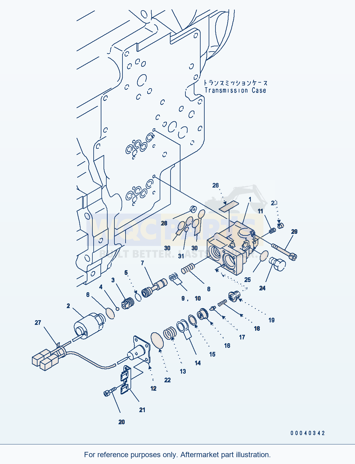 Komatsu WA380-6 Transmission (Ecmv For 1St And 2Nd) parts diagram