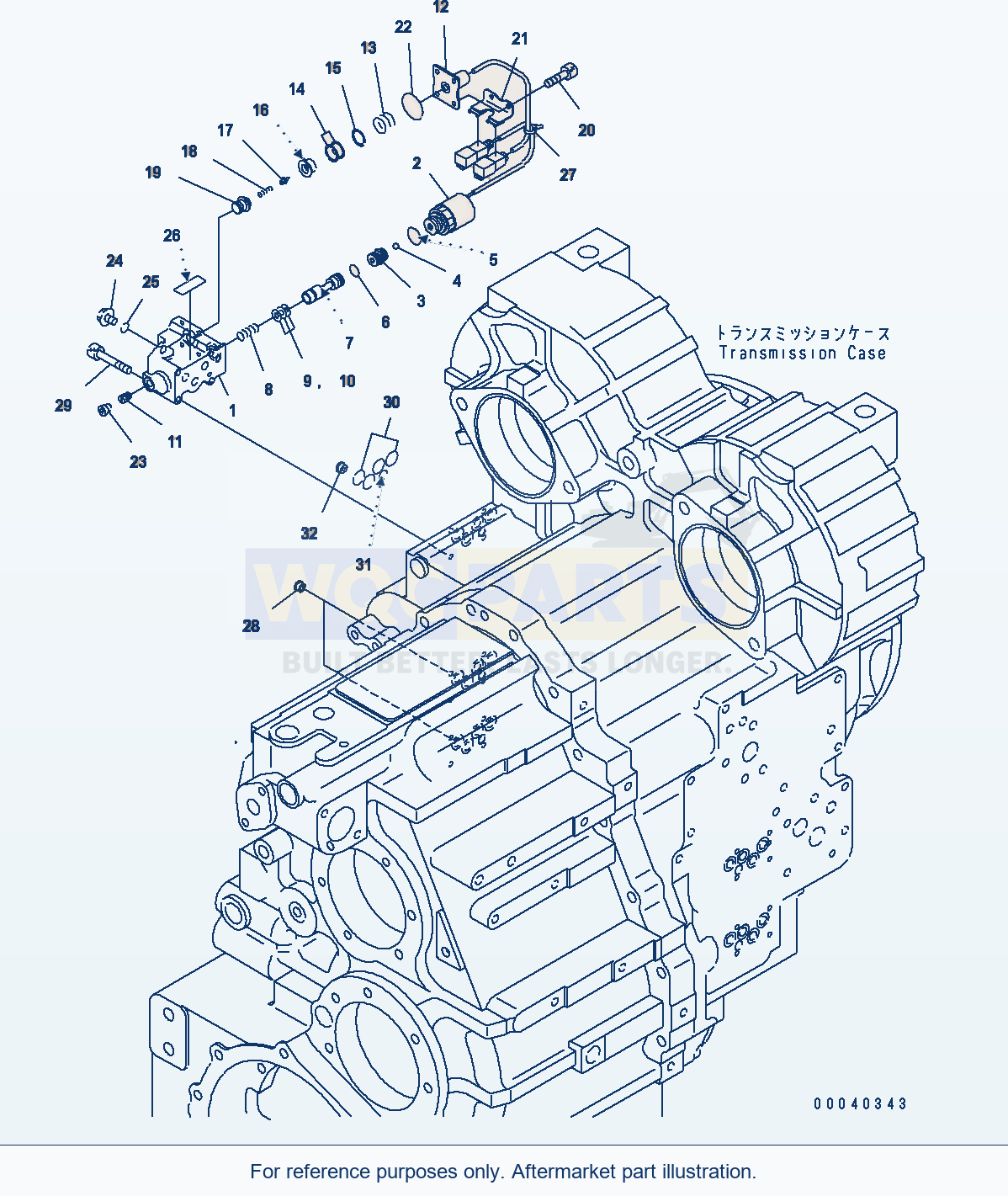 Komatsu WA380-6 Transmission (Ecmv Valve For 3Rd And 4Th) parts diagram