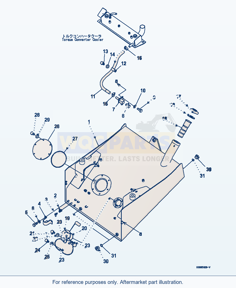 Komatsu WA380-6 Fuel Tank(#65253-) Serial 65001-65948 (ECOT3) parts diagram