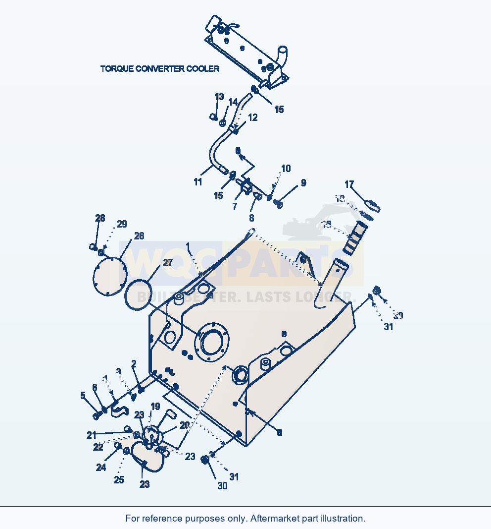 Komatsu WA380-6 Fuel Tank Serial A53001-UP parts diagram