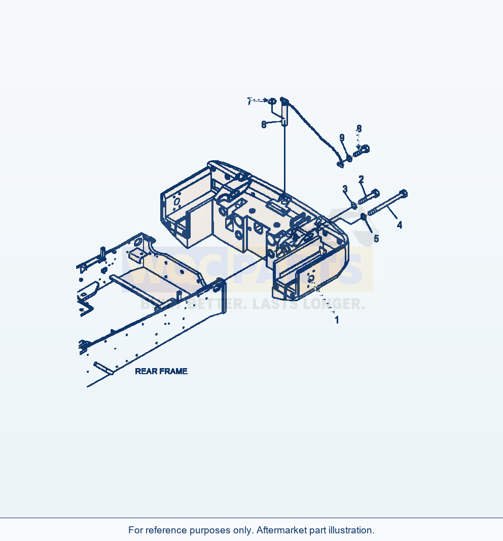 Komatsu WA380-6 Counterweight Serial A53001-UP parts diagram