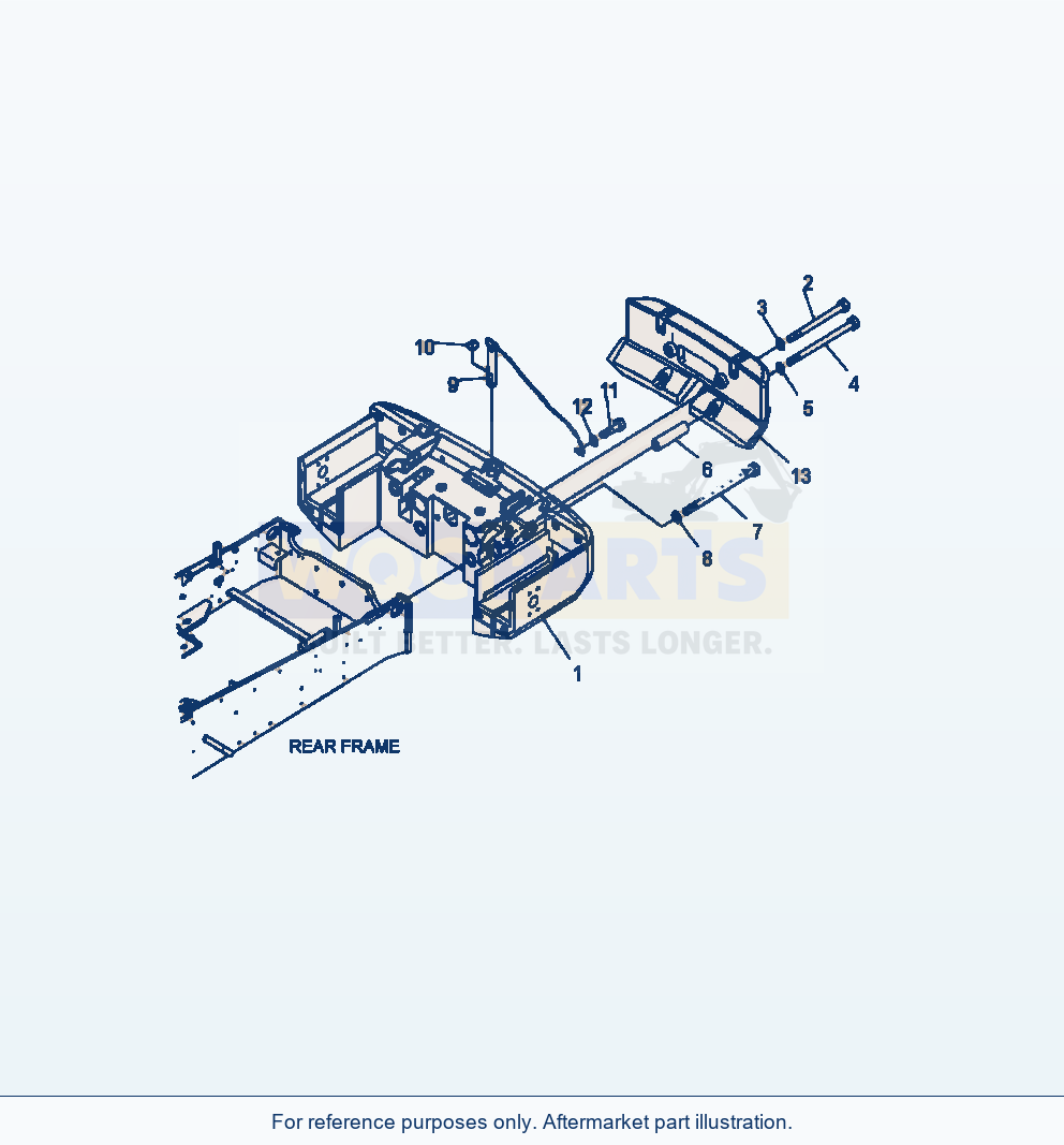 Komatsu WA380-6 Counterweight With Additional Weight parts diagram