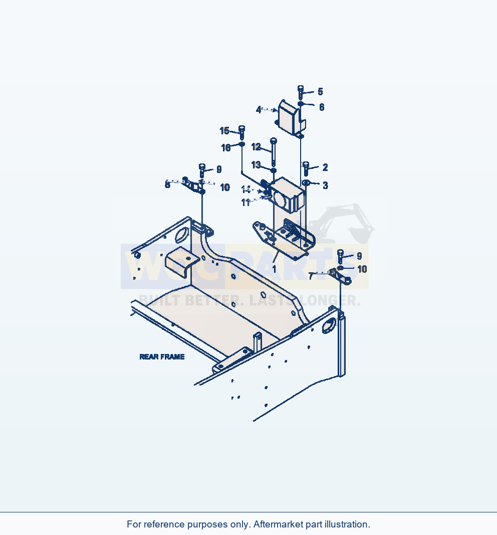 Komatsu WA380-6 Hood Grille Stopper And Buzzer Serial A54001-UP parts diagram