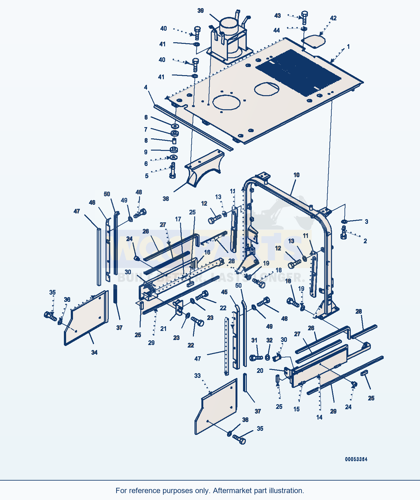 Komatsu WA380-6 Hood, With Pre-Cleaner, Cover (#65949-) parts diagram