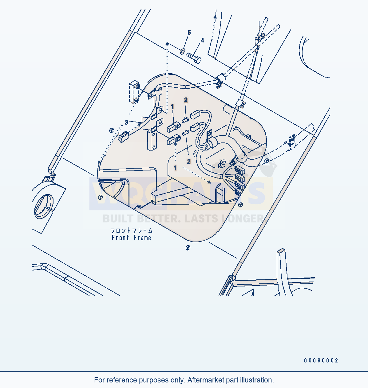 Komatsu WA380-6 Hydraulic Piping (2 Spool Epc) (Connector) parts diagram