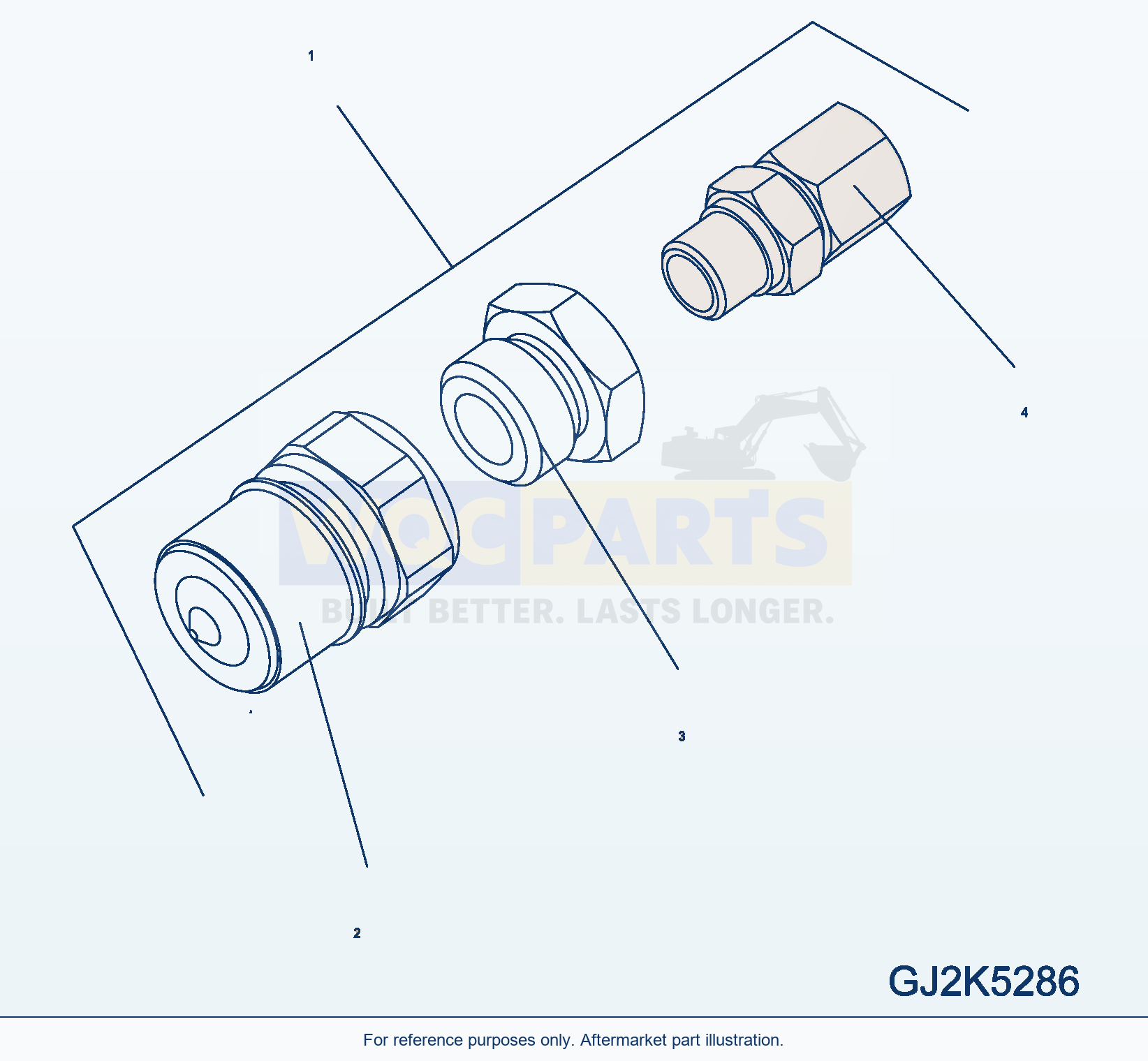 Komatsu WA380-6 Tema Coupling (For Quick Coupler) (Option) parts diagram