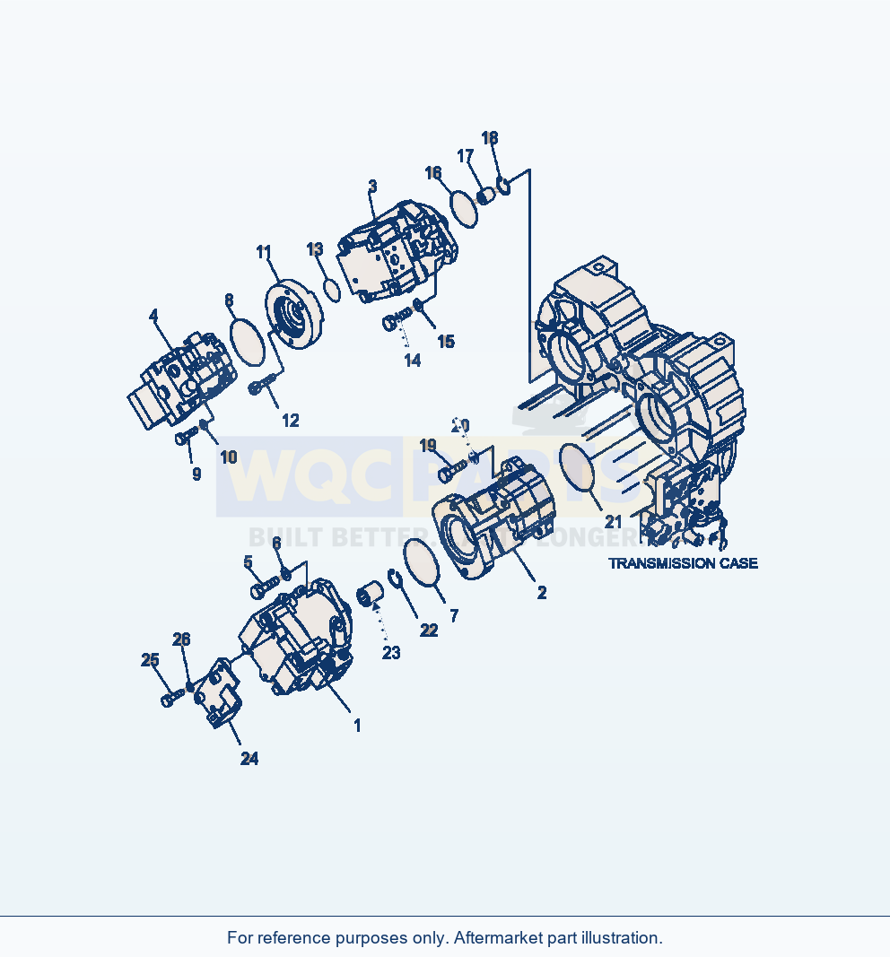 Komatsu WA380-6 Hydraulic Pump Mounting Serial A54001-UP parts diagram