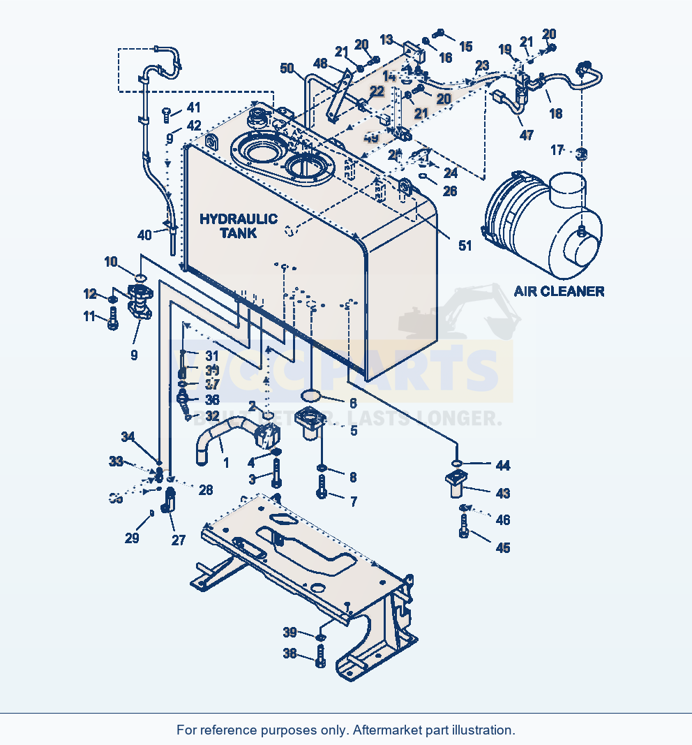 Komatsu WA380-6 Hydraulic Tank Mounting (Emergency Steering) parts diagram