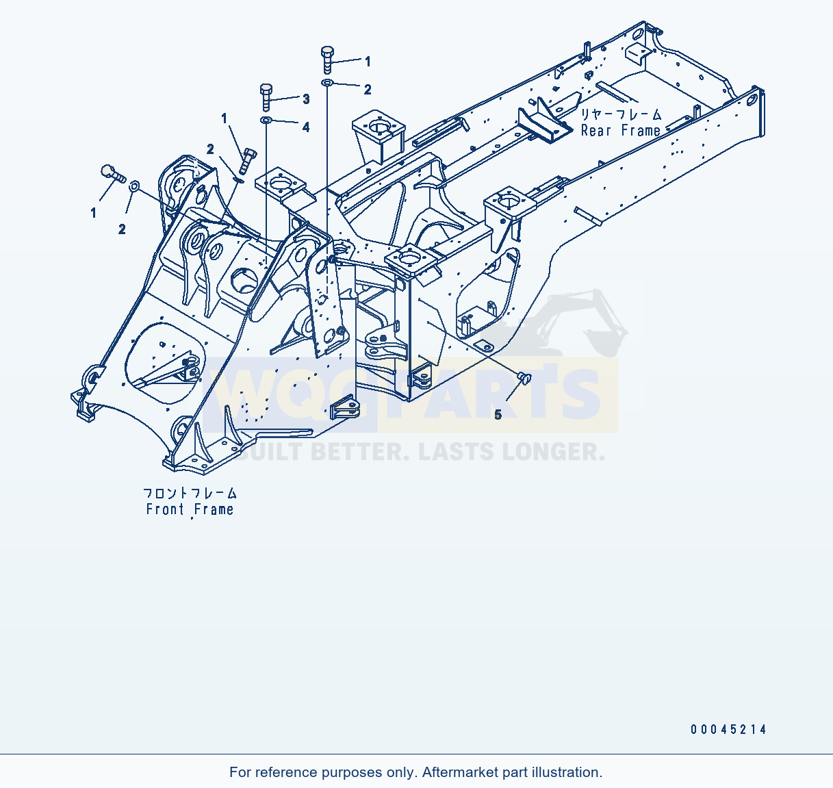 Komatsu WA380-6 Bar Lock And Cover (Cap) parts diagram
