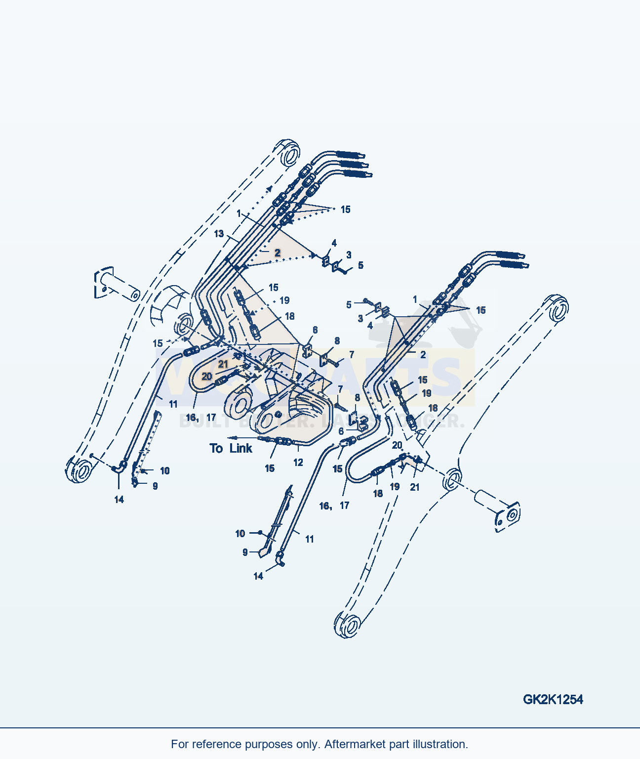 Komatsu WA380-6 Central Lubrication (Boom) (High Lift) parts diagram