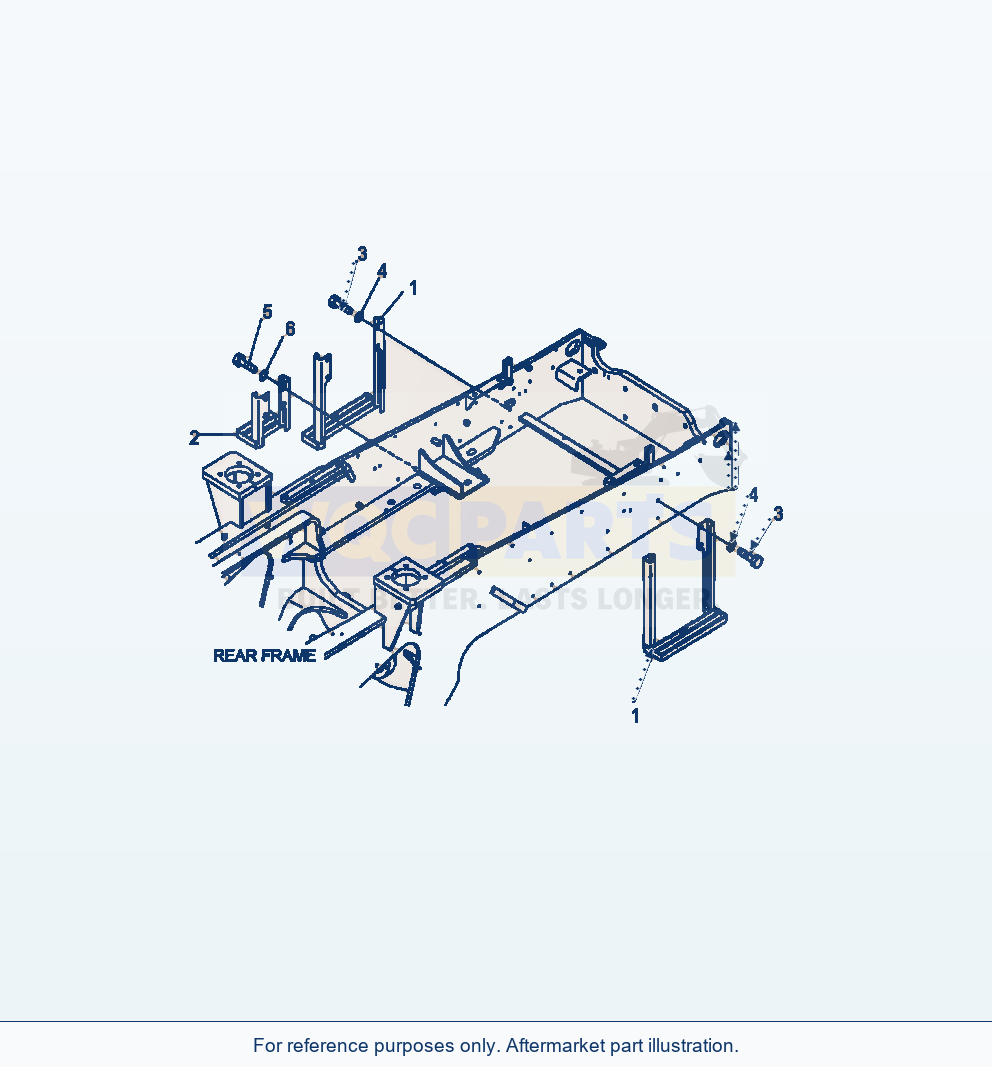 Komatsu WA380-6 Bar Lock And Cover Step parts diagram