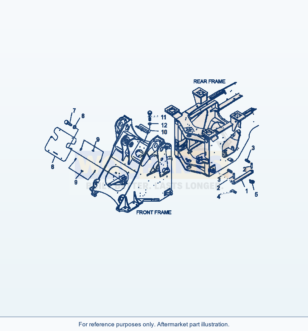 Komatsu WA380-6 Bar Lock And Front Cover Front (3-Spool Valve) parts diagram
