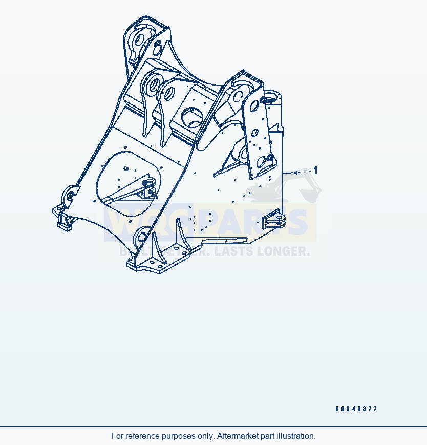Komatsu WA380-6 Front Frame(#65001-) Serial 65001-65948 (ECOT3) parts diagram