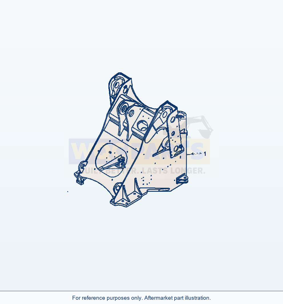 Komatsu WA380-6 Front Frame Serial A54001-UP parts diagram