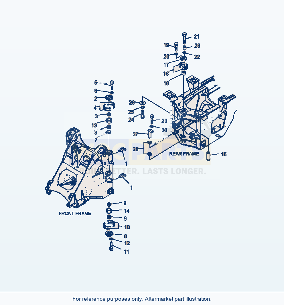 Komatsu WA380-6 Hinge Pin Serial A53001-UP parts diagram
