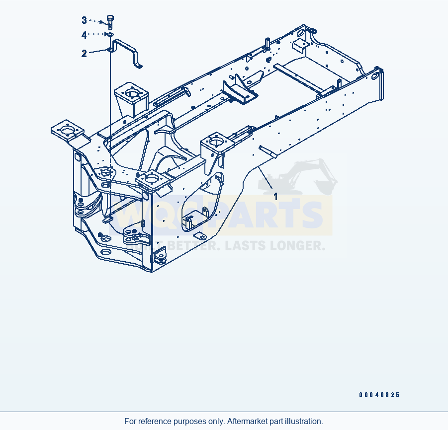 Komatsu WA380-6 Rear Frame(#65001-) Serial 65001-65948 (ECOT3) parts diagram