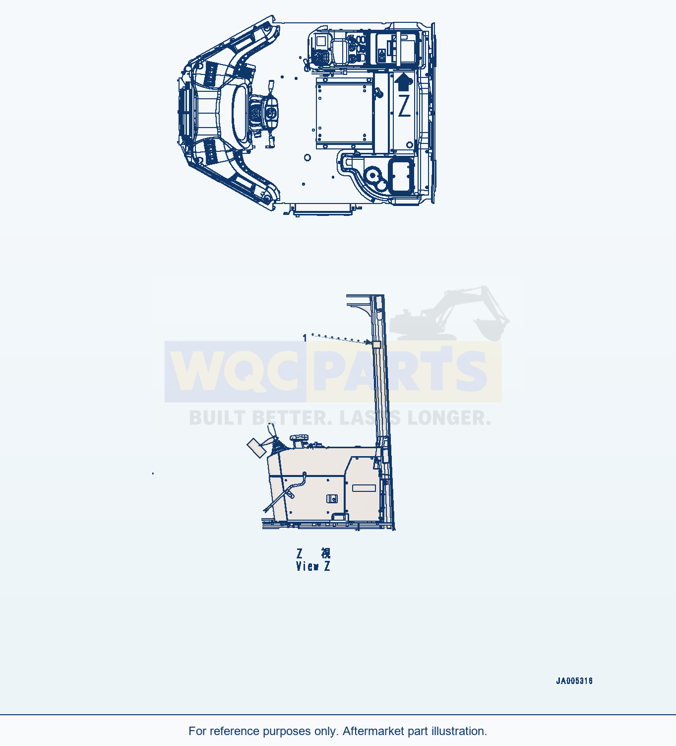 Komatsu WA380-6 Komtrax Plate (#65949-) Serial 65949-UP parts diagram