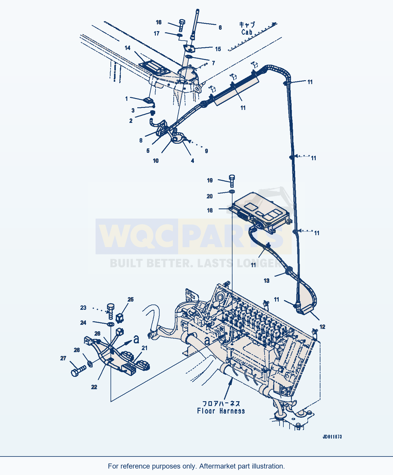 Komatsu WA380-6 Komtrax Controller (#65949-) Serial 65949-UP parts diagram