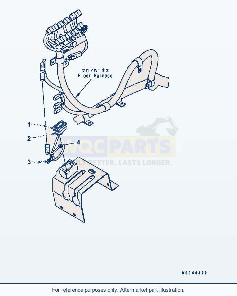 Komatsu WA380-6 Loader Control (Fnr Switch)(#65001-) parts diagram