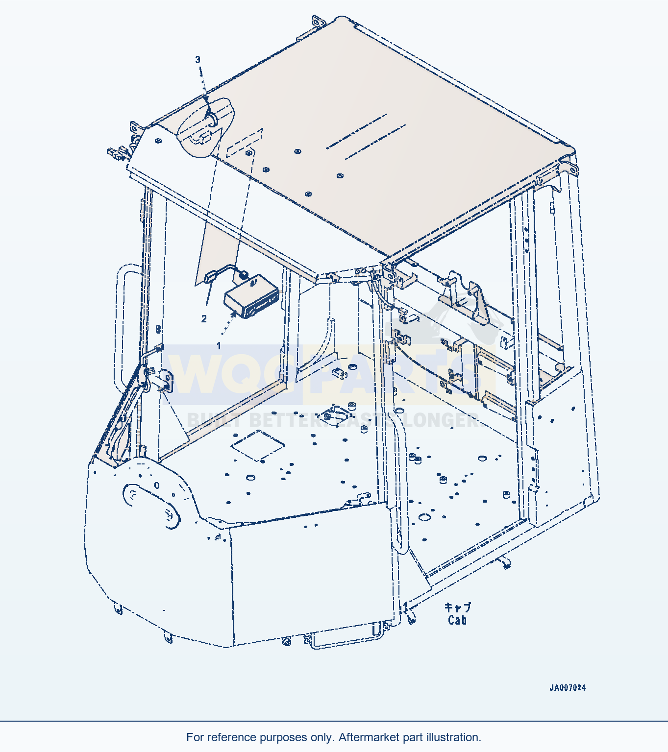 Komatsu WA380-6 Radio (#66090-) parts diagram