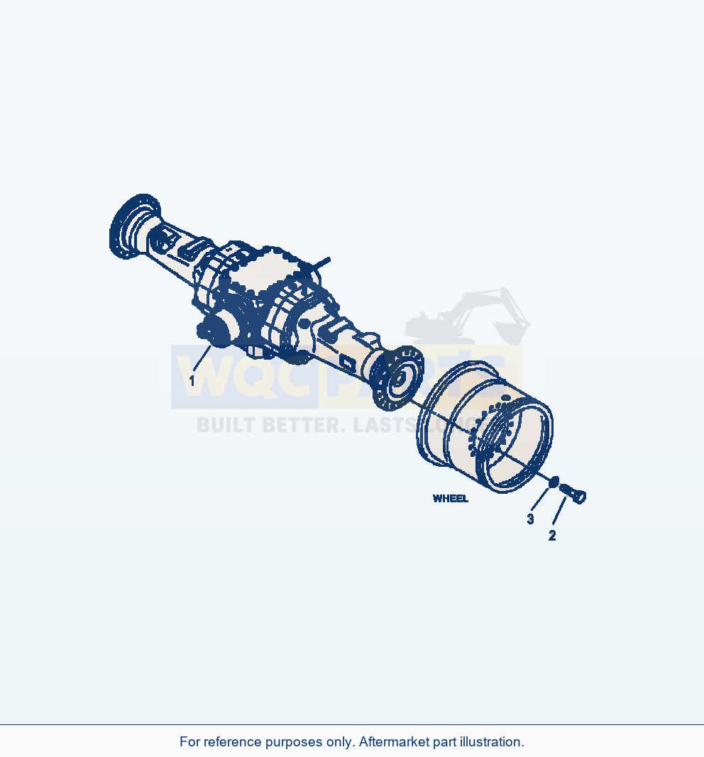 Komatsu WA380-6 Rear Axle Mounting Serial A54001-UP parts diagram