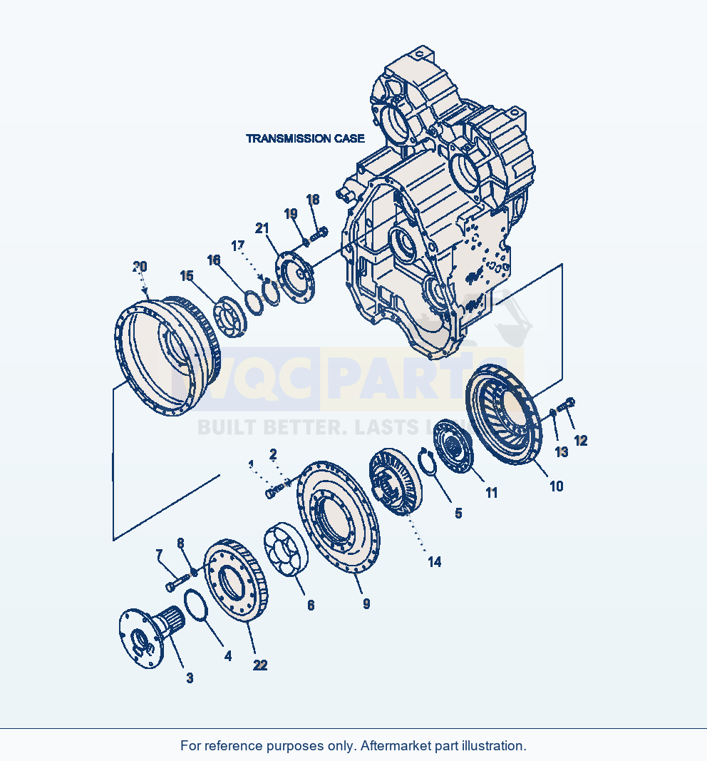 Komatsu WA380-6 Torque Converter Serial A53001-UP parts diagram