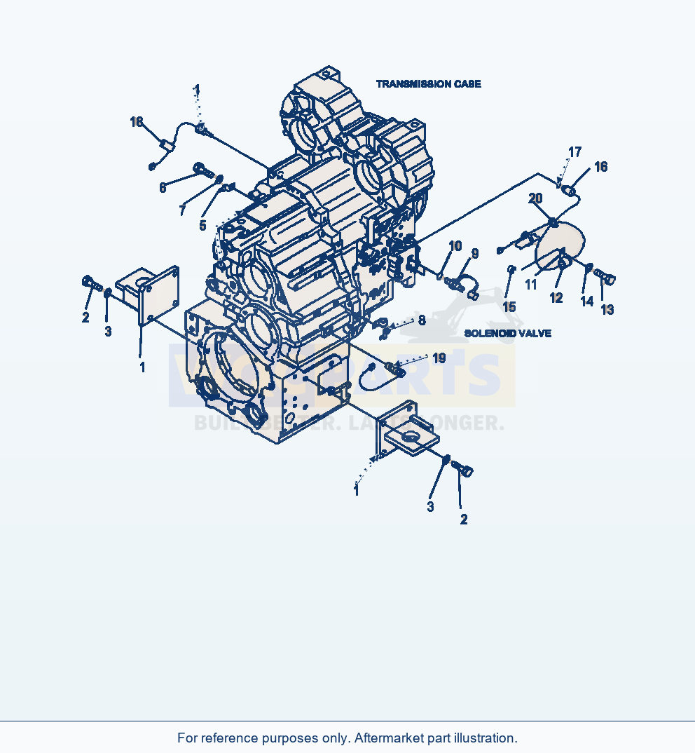 Komatsu WA380-6 Transmission Attachment (S/N A53444-) parts diagram