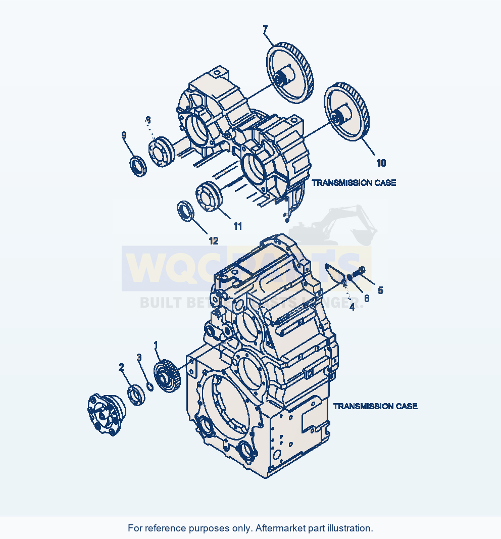 Komatsu WA380-6 Transmission Power Take-Off Serial A53001-UP parts diagram