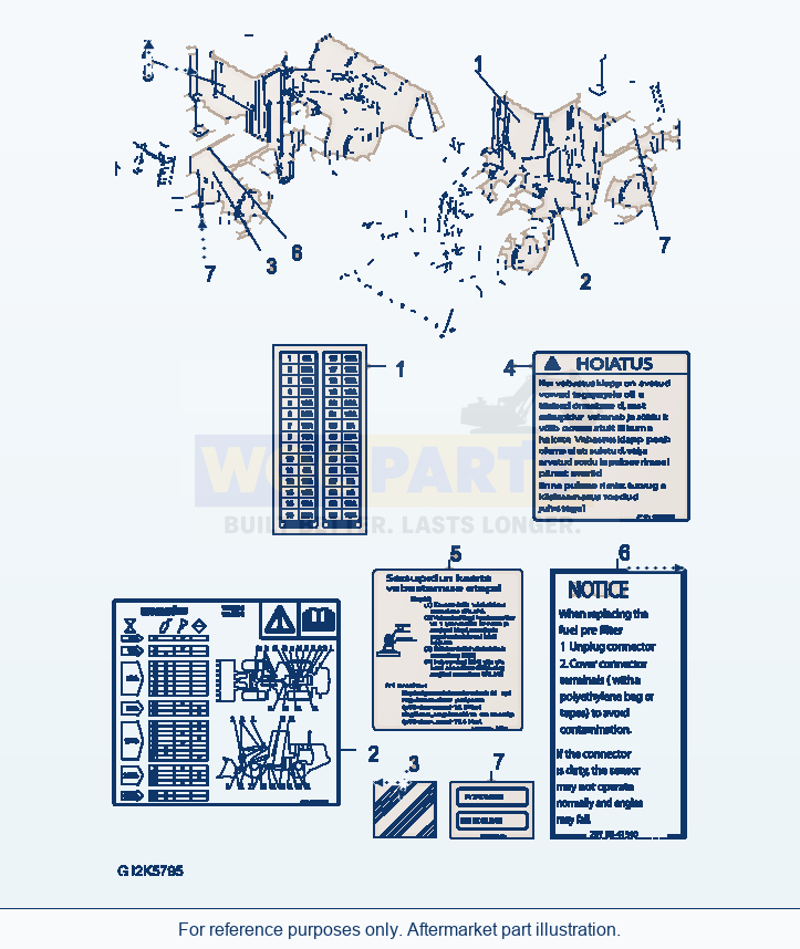 Komatsu WA380-6 Decal (Estonian) parts diagram