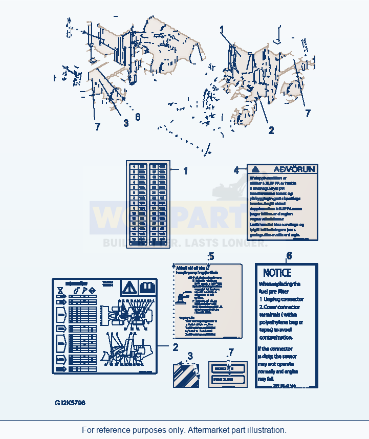 Komatsu WA380-6 Decal (Icelandic) parts diagram