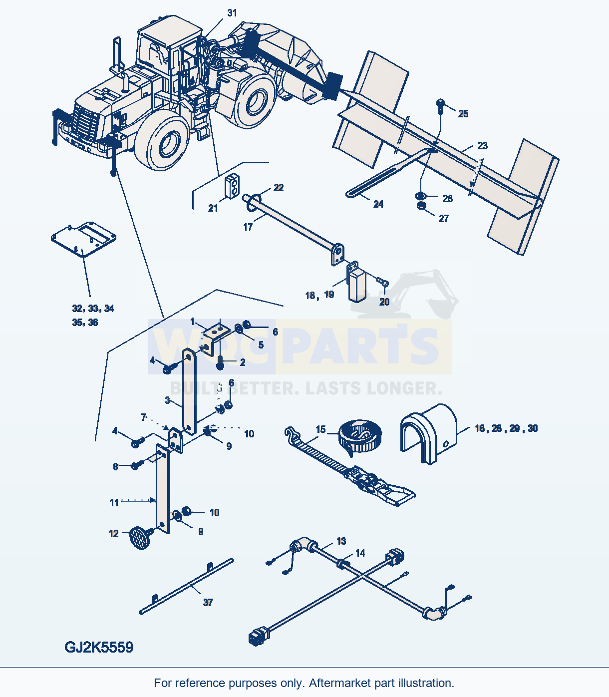 Komatsu WA380-6 Special Equipment Italy (Option) parts diagram