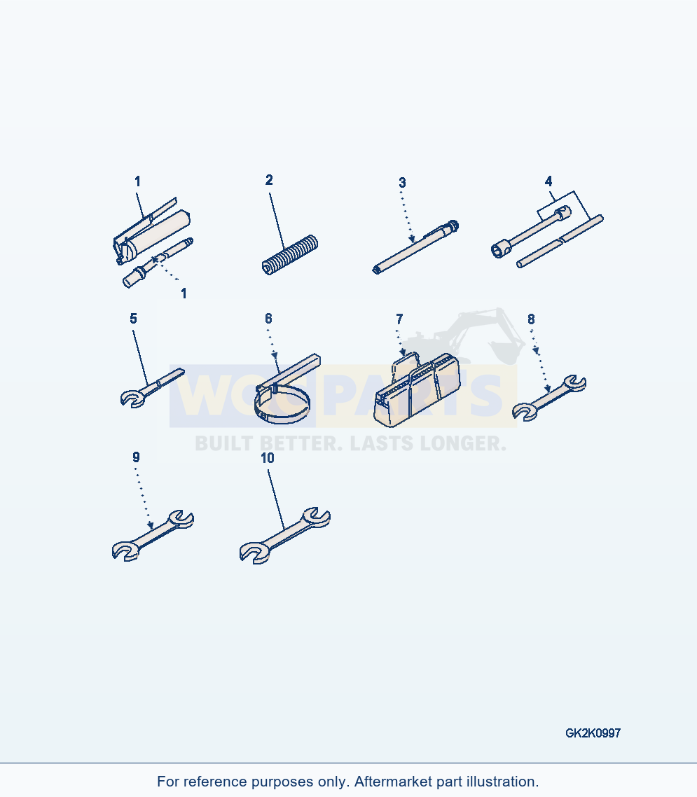 Komatsu WA380-6 Tool Kit (Komatsu) parts diagram