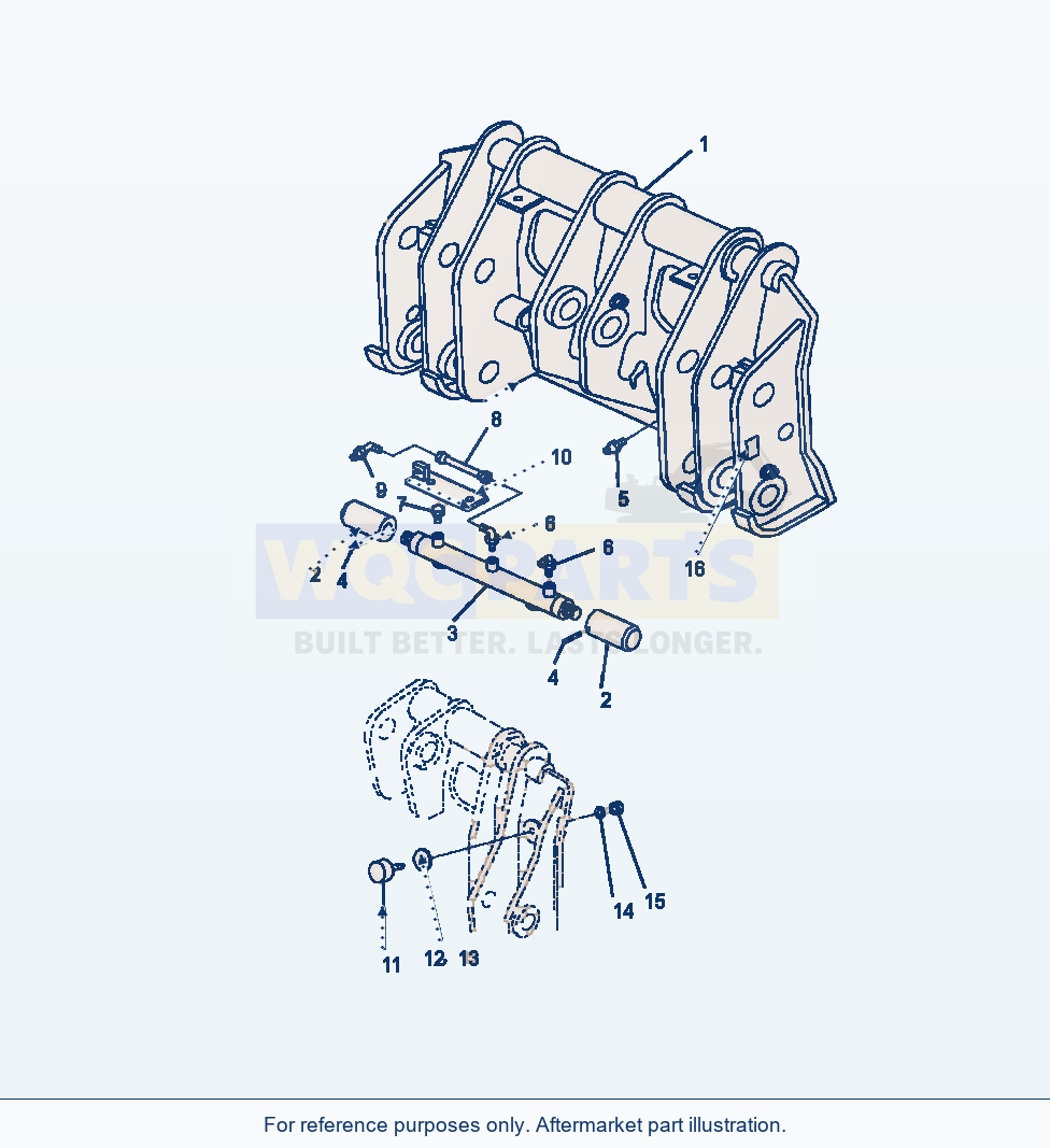 Komatsu WA380-6 Multi-Coupler parts diagram